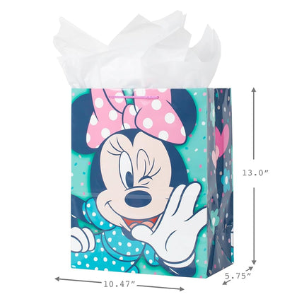 Hallmark 13" Large Disney Gift Bag Bundle (Pack of 3: Minnie Mouse, Princesses and Frozen) for Birthdays, Kids Parties or Any Occasion