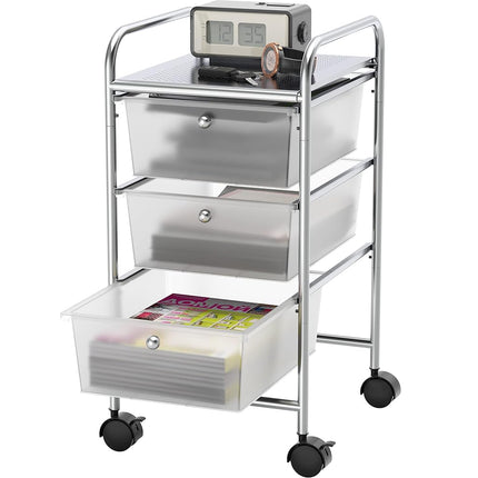 Simple Houseware 3 Drawer Rolling Storage Cart, Ch