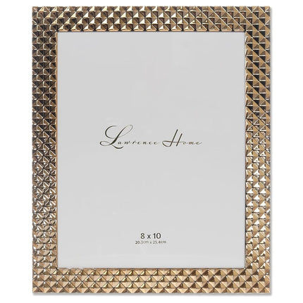 Lawrence Frames Diamond Pattern Polished Metal Pic
