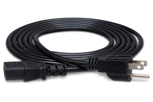 Hosa PWC143 IEC C13 to NEMA 5-15P Power Cable, 3-F