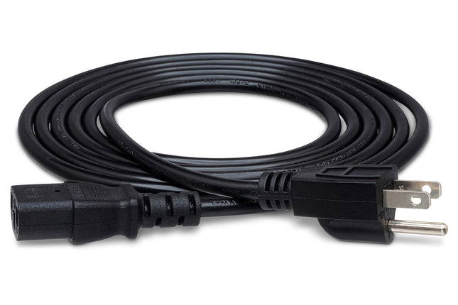 Hosa PWC143 IEC C13 to NEMA 5-15P Power Cable, 3-F