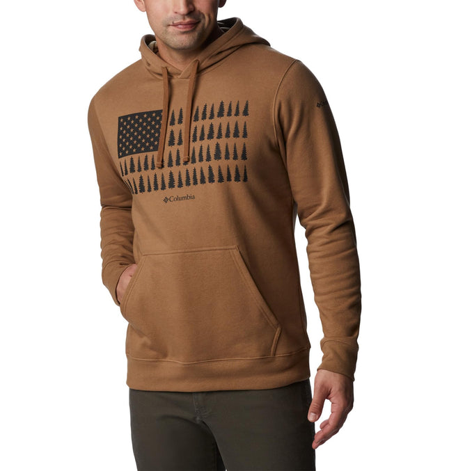Columbia Men's Trek Graphic Hoodie, Delta/Treeline