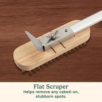 Cuisinart CCB-4114 Pizza Cleaning Brush, Gray/Wood