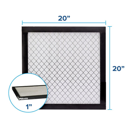 Filtrete High Performance Air Filter 2500 MPR EAX02-4, 20 in x 20 in x 1 in (50.8 cm x 50.8 cm x 2.5 cm), 4 packs per case
