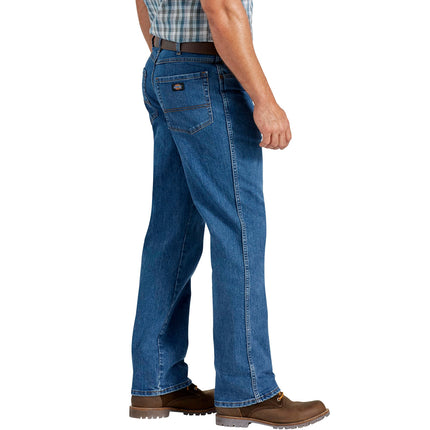 Dickies Men's Flex Carpenter Denim Pant Jeans, Stonewashed Indigo Blue, 32W x 34L
