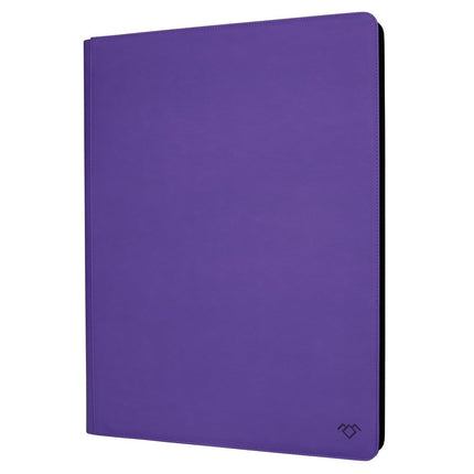 Grin Owl 36‑Pocket Ringless Trading Card Binder – Holds 2304 Cards, Side‑Loading Black Pages, Zipper Collection Album for TCG & Sports Cards (Purple)