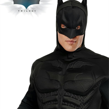 Rubie's Dark Knight Rises Costume, Mens Batman Muscle Costume Style 2, Black, Large (UK 14/16)