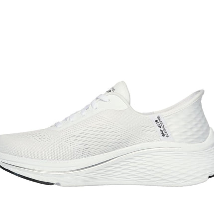 Skechers Women's Max Cushioning Elite 2.0 Vanish Hands Free Slip-ins Sneaker, White/Black, 10
