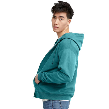 Hanes Men's EcoSmart Hoodie Midweight Fleece Pullover Hooded Sweatshirt, Spanish Moss, L