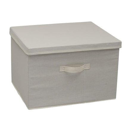 Household Essentials Natural Wide Storage Box with