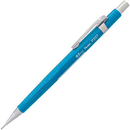 Pentel Sharp Mechanical Pencil, (0.7mm), Blue Barrel, Box of 12 (P207C)
