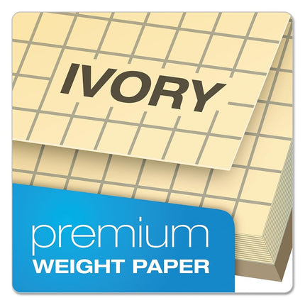 Ampad Computation Book, 4x4 Quad Ruled, 76 Sheets, Ivory, 11-3/4" x 9-1/4", 1 per Pack (22-157)