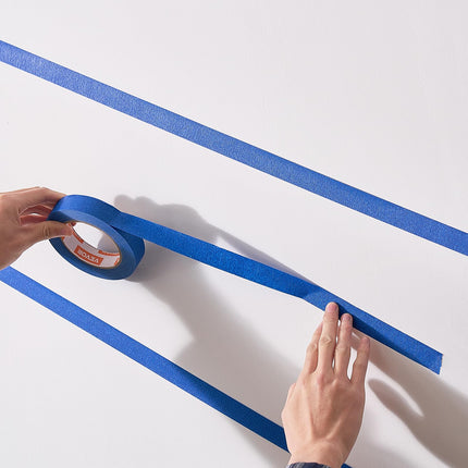 VEVOR Painters Tape, 1 Inch Wide (0.94 In x 60 Yds), 6 Rolls, Blue Painter Tape for Painting, Edge, Trim, Ceiling, Masking Tape Protects Surfaces and Removes Easily, DIY Craft Art, Labeling Decoration