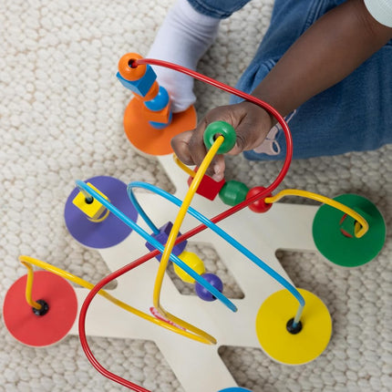 Melissa & Doug Classic Bead Maze - Wooden Educational Toy (Frustration-Free Packaging)