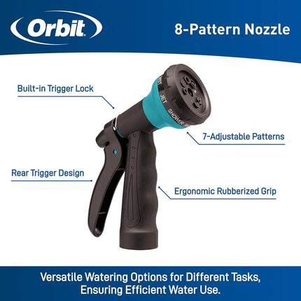 Orbit 26381 Coil Garden Hose, 25 ft, Blue
