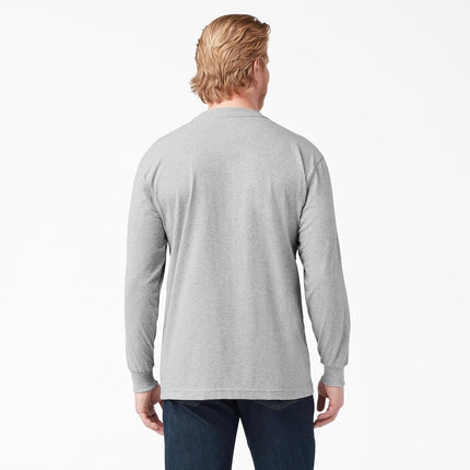 Dickies Men's Big-Tall Long Sleeve Heavyweight Crew Neck, Heather Gray, XX-Large/Tall