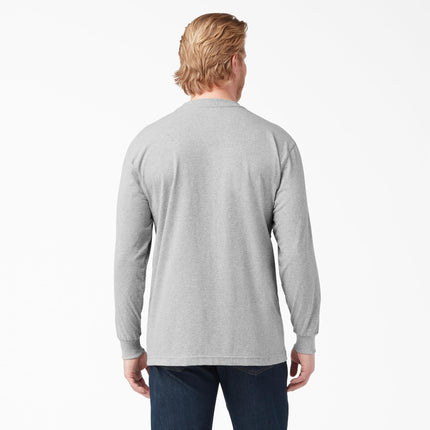 Dickies Men's Big-Tall Long Sleeve Heavyweight Crew Neck, Heather Gray, XX-Large/Tall