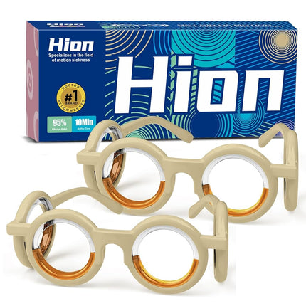 Hion Motion Sickness Glasses,Relieve Carsickness A