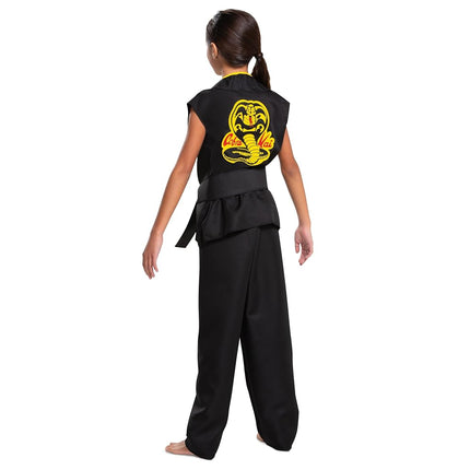 Disguise Official Premium Cobra Kai Costume Kids, Karate Kid Costume, Karate Suit Fancy Dress Up Outfit for Children World Book Day Costumes for Boys 7-8 Years