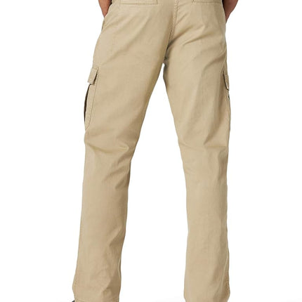 Wrangler Authentics Men's Relaxed Fit Stretch Cargo Pant Casual, Elmwood, 34W x 29L