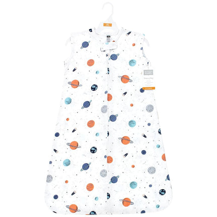 Saco de dormir, manta, o arrullo de algodón sin mangas Hudson Baby unisex para bebé, modelo Space, de 6 a 12 meses
