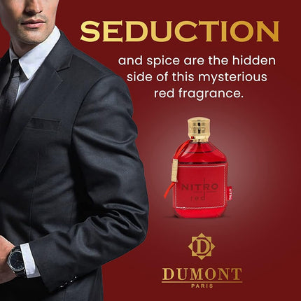 Nitro Red by Dumont for Men - 3.4 oz EDP Spray