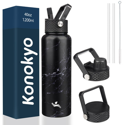 Konokyo 40oz Insulated Water Bottle Sport Stainles