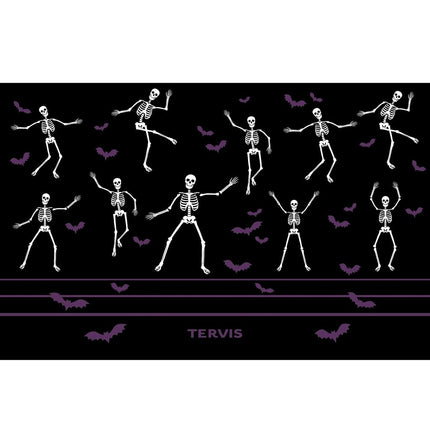 Gobelet de voyage isotherme Tervis Traveler Skeleton Dance à triple paroi, garde les boissons froides et chaudes, 887 ml, acier inoxydable
