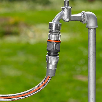 Gardena Premium Hose Connector, 13 mm (1/2 inch) - 15 mm (5/8 inch): Adapter for taps, Frost-Resistant, (18255-20)