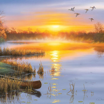 Buffalo Games - Darrell Bush - Solitude d'Automne - Puzzle de 1000 pièces pour adultes - Un défi parfait pour les soirées jeux - Taille finale : 67,9 cm x 50,2 cm
