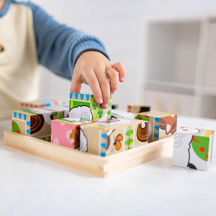 Melissa and Doug - Cube Puzzle - Farm - 16 Pieces