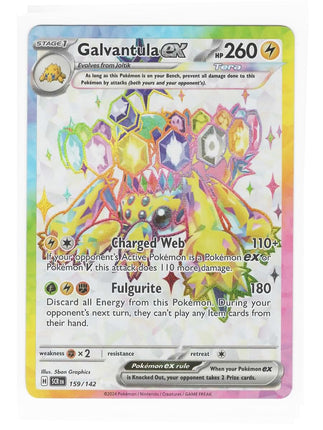 Pokemon Galvantula ex 159/142 Stellar Crown Full A