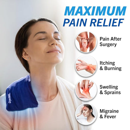 CryoMAX Cold Pack, 8 Hour Reusable Cold Therapy Ice Pack for Elbows, Knees, Neck + More, Medium, 6" x 12" (1 Count)