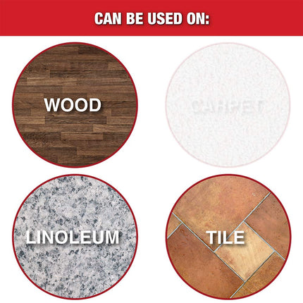 Super Sliders 4333295N Formed Felt 2" Furniture Movers for Hard Surfaces (4 Piece) -Brown, Round SuperSliders, Black, 1 Inch
