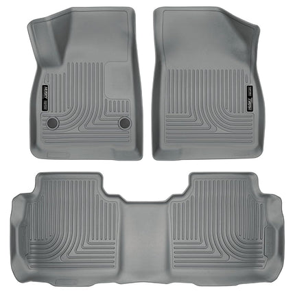 Husky Liners Fits 2017-19 Cadillac XT5, 2017-19 GMC Acadia, 2019 Chevrolet Blazer Weatherbeater Front & 2nd Seat Floor Mats