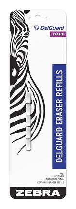Zebra Pen DelGuard Mechanical Pencil Eraser Refills, 5-Pack (83225)
