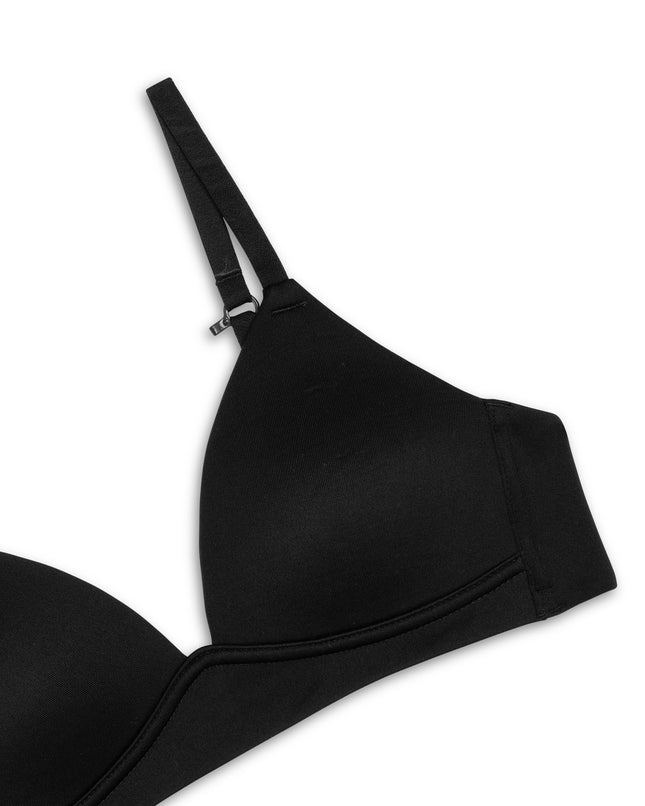 Maidenform Girls' Comfort Devotion Wirefree Bra, Black, 38A