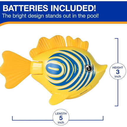 SwimWays Rainbow Reef Fish Toy, Kids Swimming Accessories & Water Toys, Learn to Swim Pool Toys for Kids Ages 5 & Up, Batteries Included, Lebron Waves