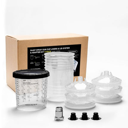 InoKraft Disposable Paint Spray Gun Cup, Standard 
