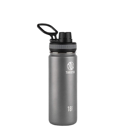 Bouteille d'eau Takeya Originals en acier inoxydable isotherme sous vide, 530 ml, Graphite
