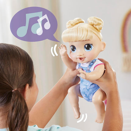 Baby Alive Crawl 'n Play Harper Hugs Electronic Crawling Baby Doll Set, Blonde Hair, Kids Toys for Girls & Boys 3 Years & Up, 27 cm/10.75 inches