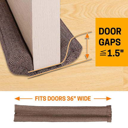 VISEMAN 36 Inch Under Door Stopper-Door Noise Blocker, Double Sided Door Stopper, Machine-Washable