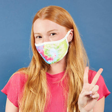 Safe+Mate x Case-Mate - Cloth Face Mask - Washable & Reusable - Adult S/M - Cotton - with Filter - Tie Dye