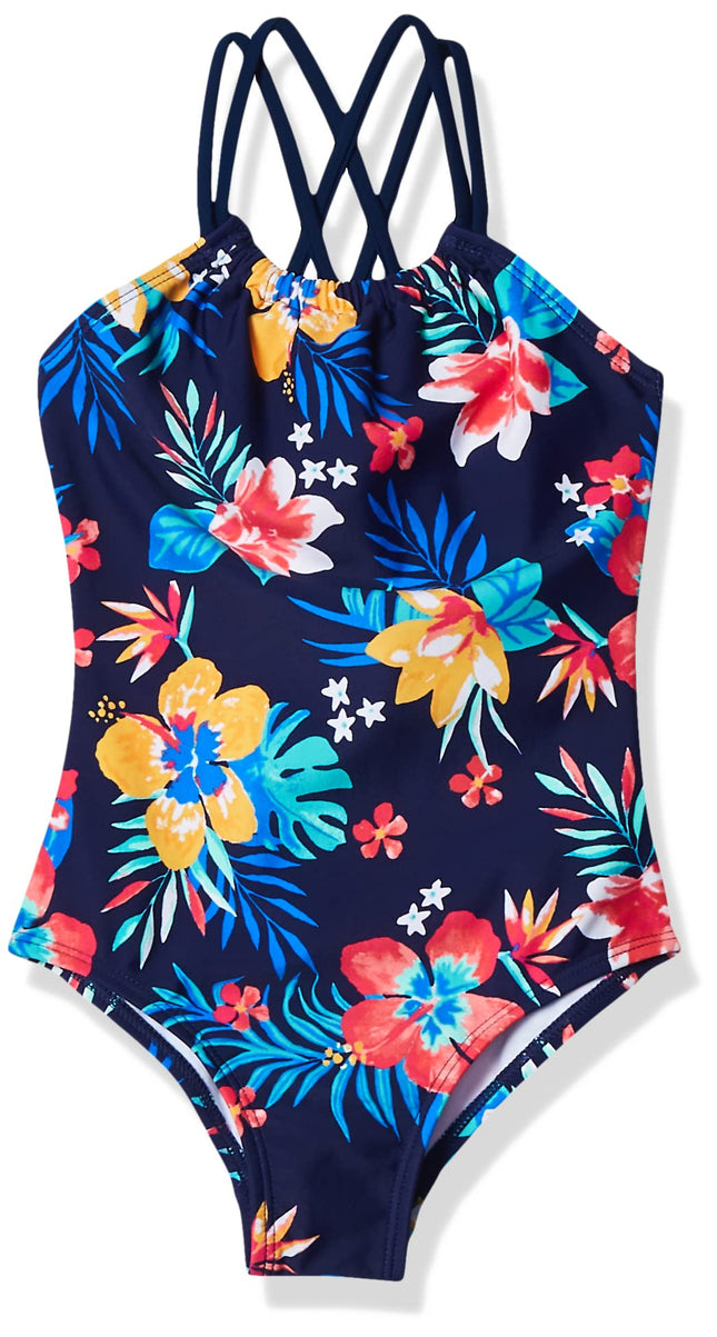 Kanu Surf Girls' Jasmine Beach Sport Halter One Pi