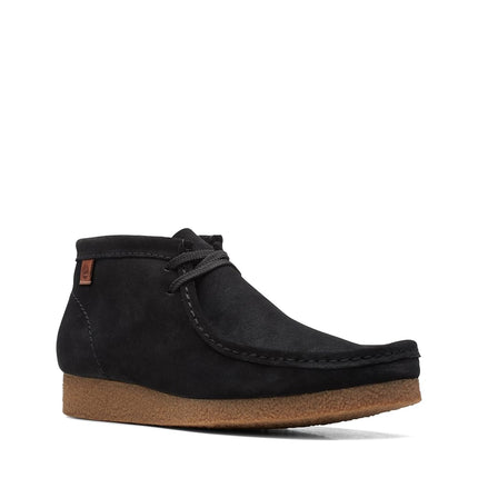 Clarks Men's Shacre Chukka Boot, Black Suede, 9.5 UK