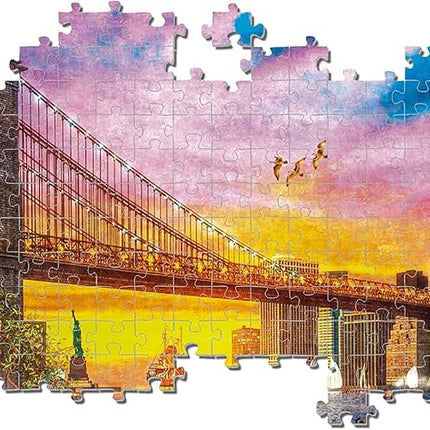 Clementoni - 33552 collection Manhattan Balcony Sunset - Jigsaw Puzzle 3000 Pieces, Jigsaw Puzzle For Adults - Made In Italy