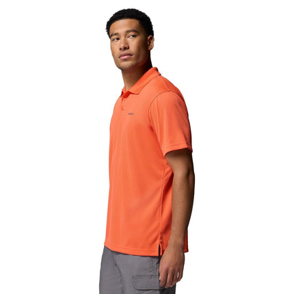 Columbia Men's Utilizer Short Sleeve Polo, Zing, Large Tall