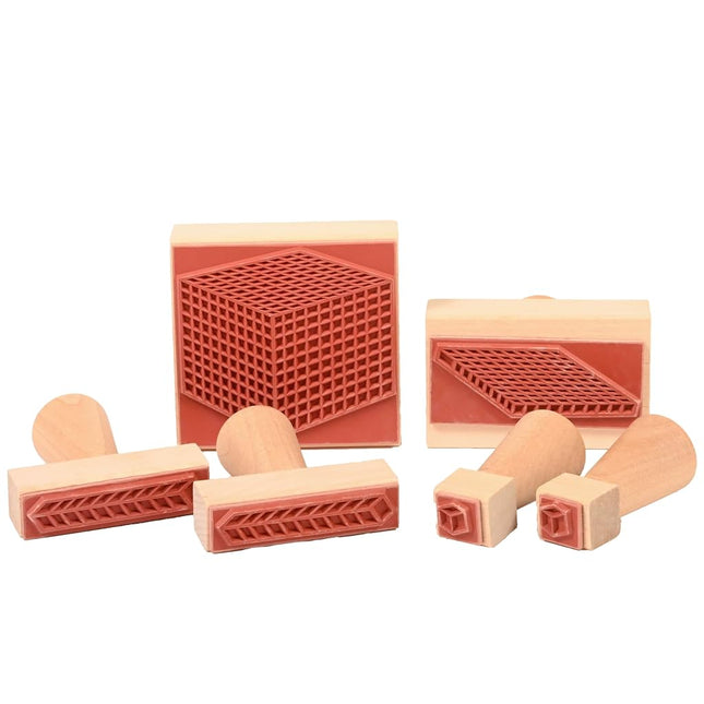 Center Enterprises Inc. Base 10 Block Stamps, Set of 6