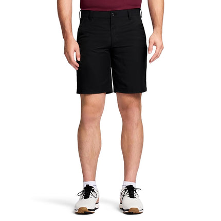 IZOD Men's 9.5" Micro Poly Classic Fit Golf Short, Caviar, 38