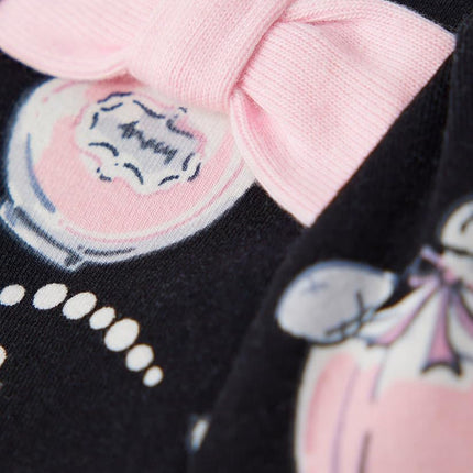 Robes évasées à manches longues pour bébés filles et tout-petits Gymboree, motif caniches noirs, 12-18 mois